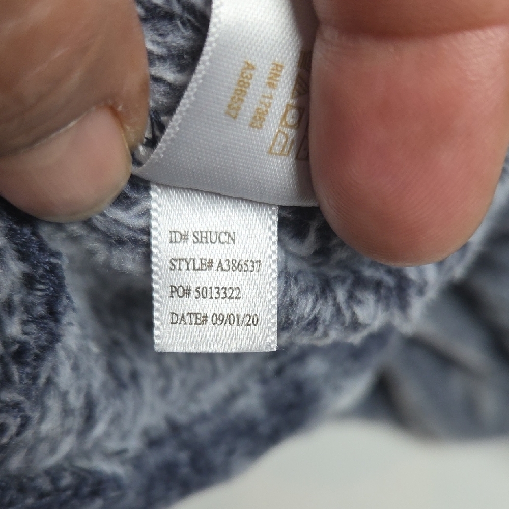 KOOLABURRA by UGG Gray Freece Plush Neck Sweater,sz L. - Picture 5 of 5